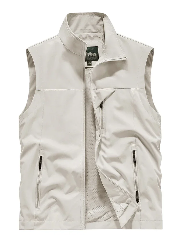 Waterproof Versatile Mens Vest - Sleeveless Polyester - Image 3