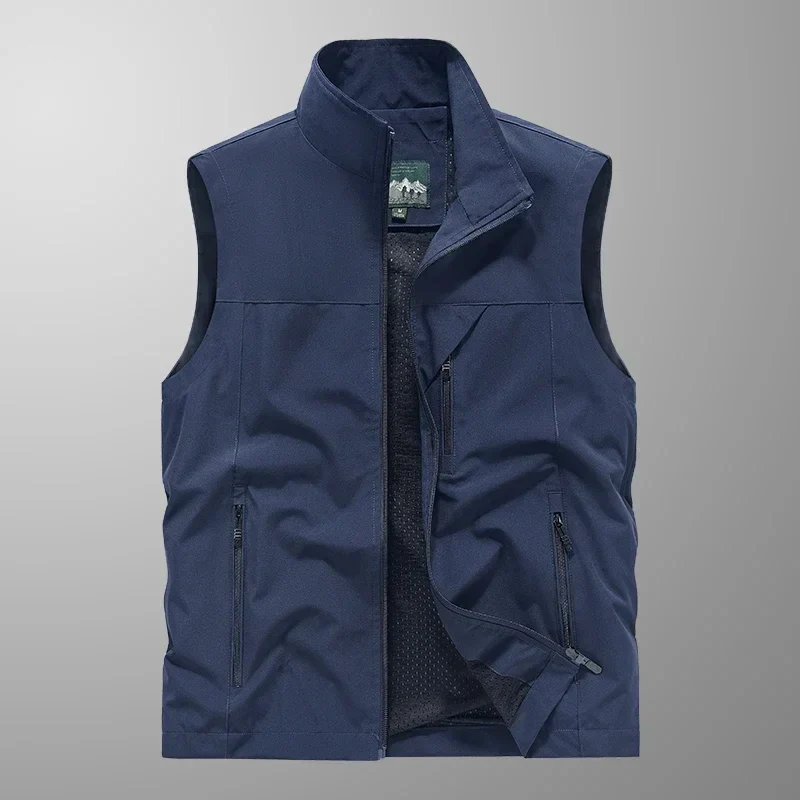 Waterproof Versatile Mens Vest - Sleeveless Polyester - Image 5