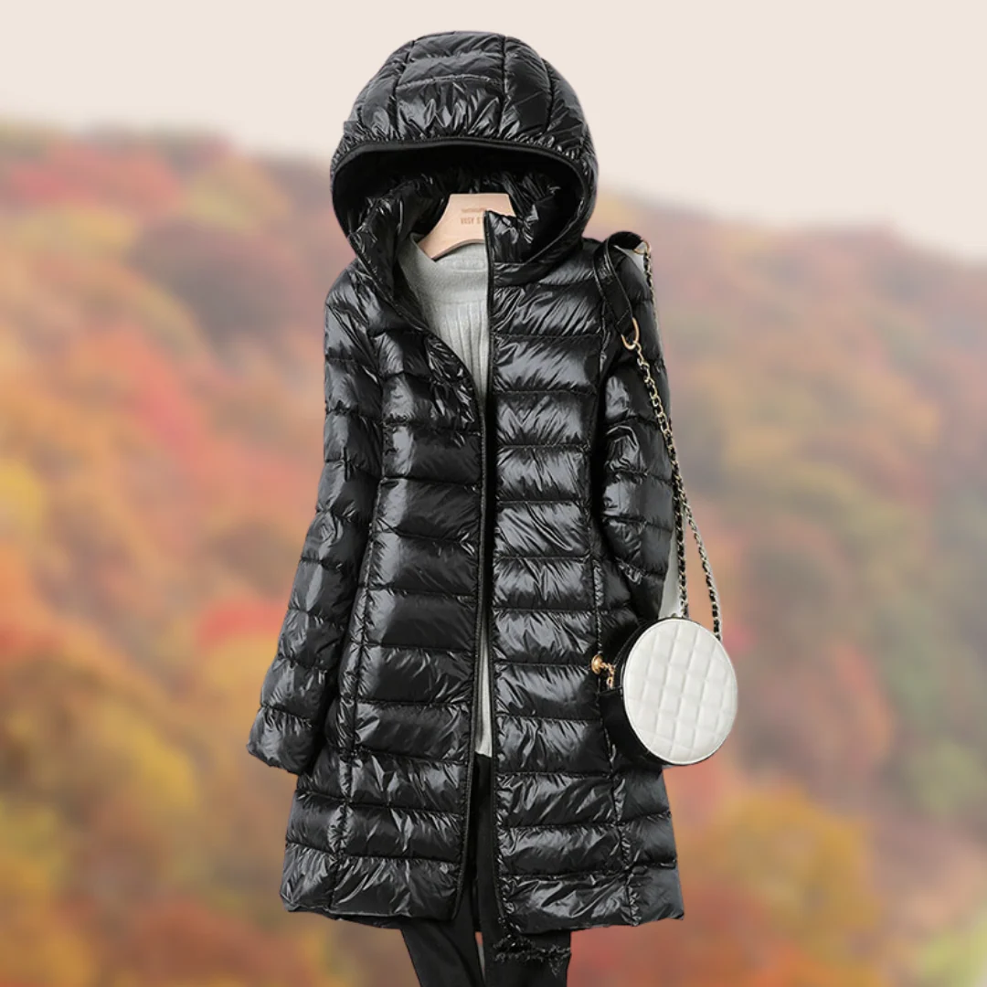 Waterproof Women’s Puffer Coat - Mid Thigh, Lightweight - Image 2