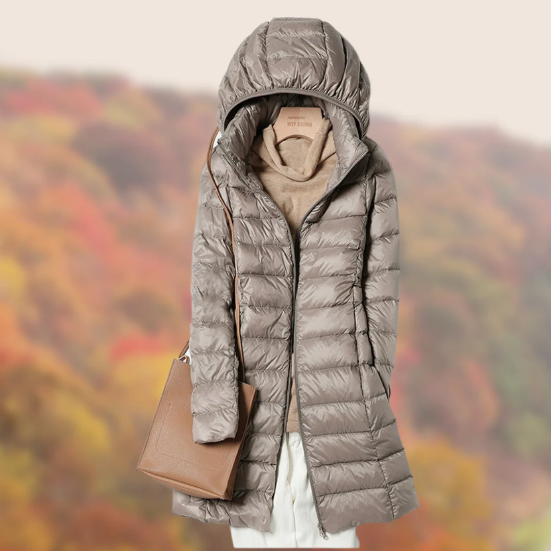 Waterproof Women’s Puffer Coat - Mid Thigh, Lightweight - Image 3