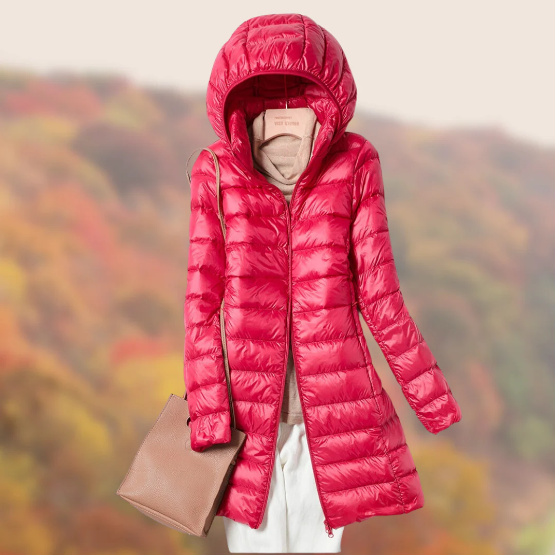 Waterproof Women’s Puffer Coat - Mid Thigh, Lightweight - Image 5