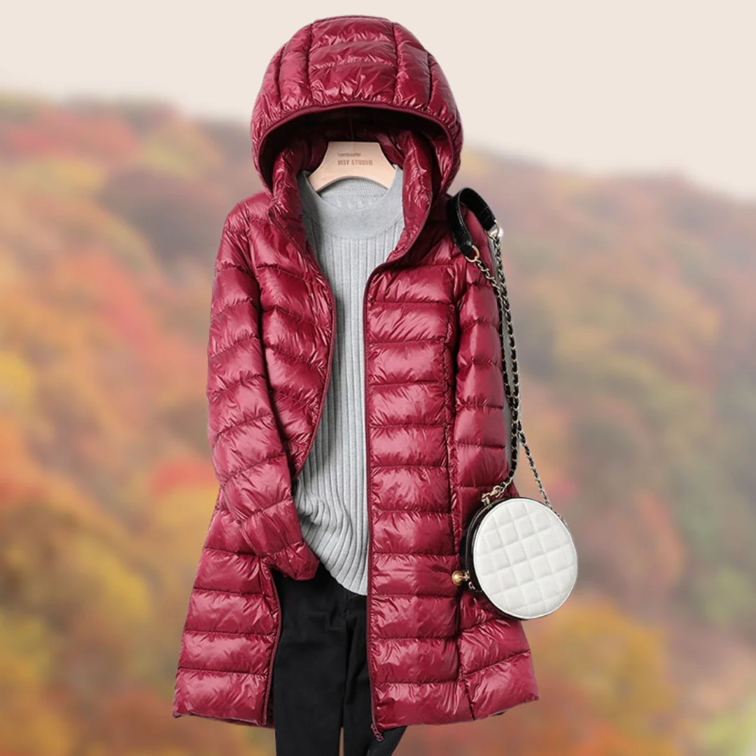 Waterproof Women’s Puffer Coat - Mid Thigh, Lightweight - Image 6