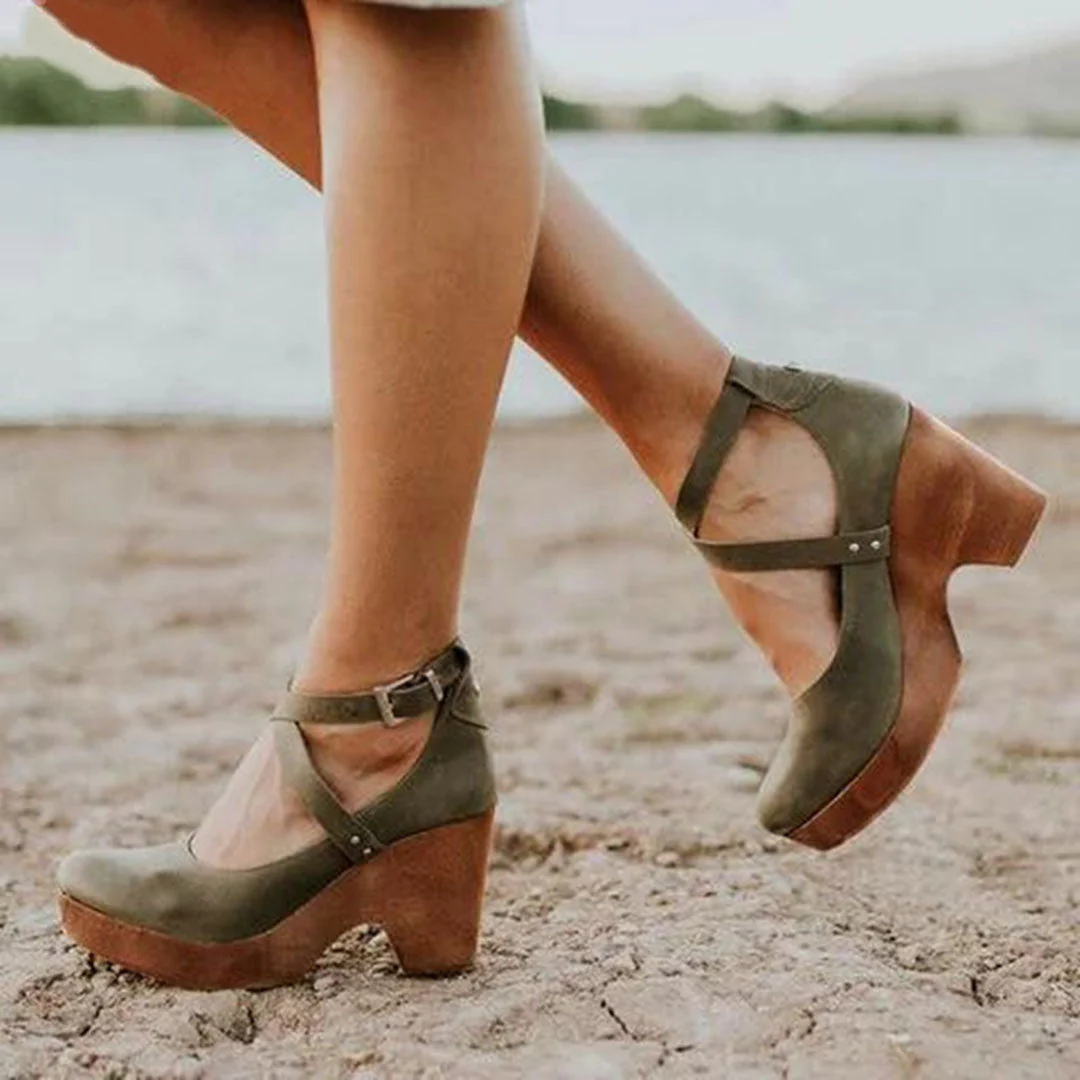Wedge Heel Sandals for Women - Comfortable Anti-Slip Design, Perfect for Casual and Special Occasions - Image 4