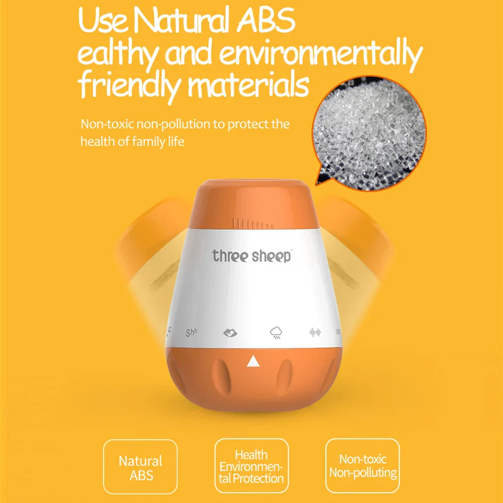 White Noise Machine Voice Sensor Baby Sleep Soother Smart Lullaby Sound Machine Fall 2025 Sleep Training Aid - Image 6
