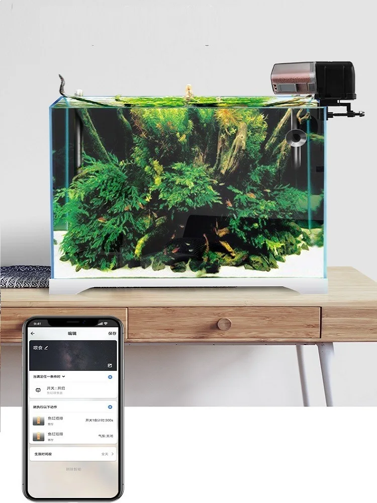 WiFi Fish Feeder 2L Hopper Automatic Aquarium Feeder Smart Home 2025 App And Voice Control Scheduled Feeding - Image 5