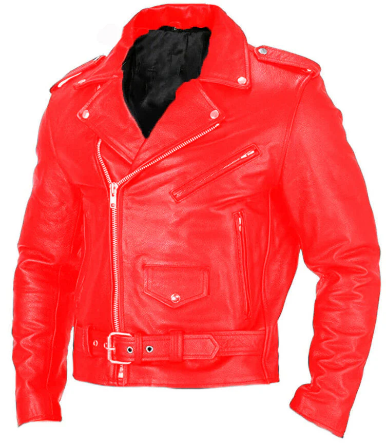 Windproof durable men's motorcycle jacket - asymmetric front zipper, PU leather, for spring and autumn - Image 3