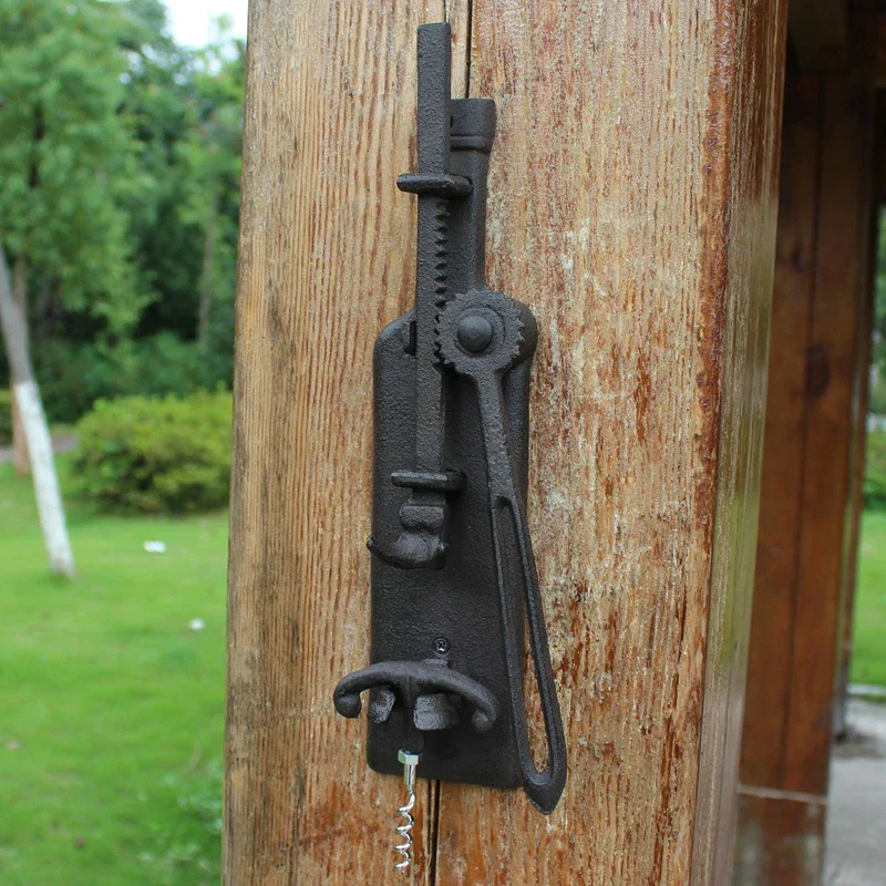 Wine Bottle Opener Cast Iron Wall Mounted Vintage Opener, Fall 2025 Wedding Favor Durable Space Saving Eco Friendly Gift - Image 2