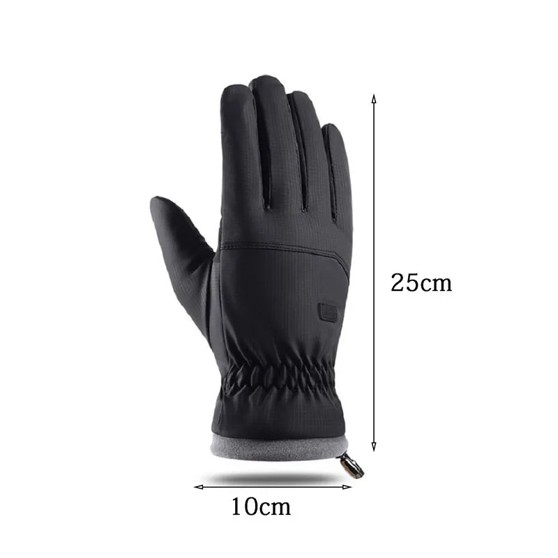 Winter Gloves Grey Thermal Ski Gloves Winter Essentials 2026 Touchscreen Compatible Windproof Waterproof Anti Slip - Image 4