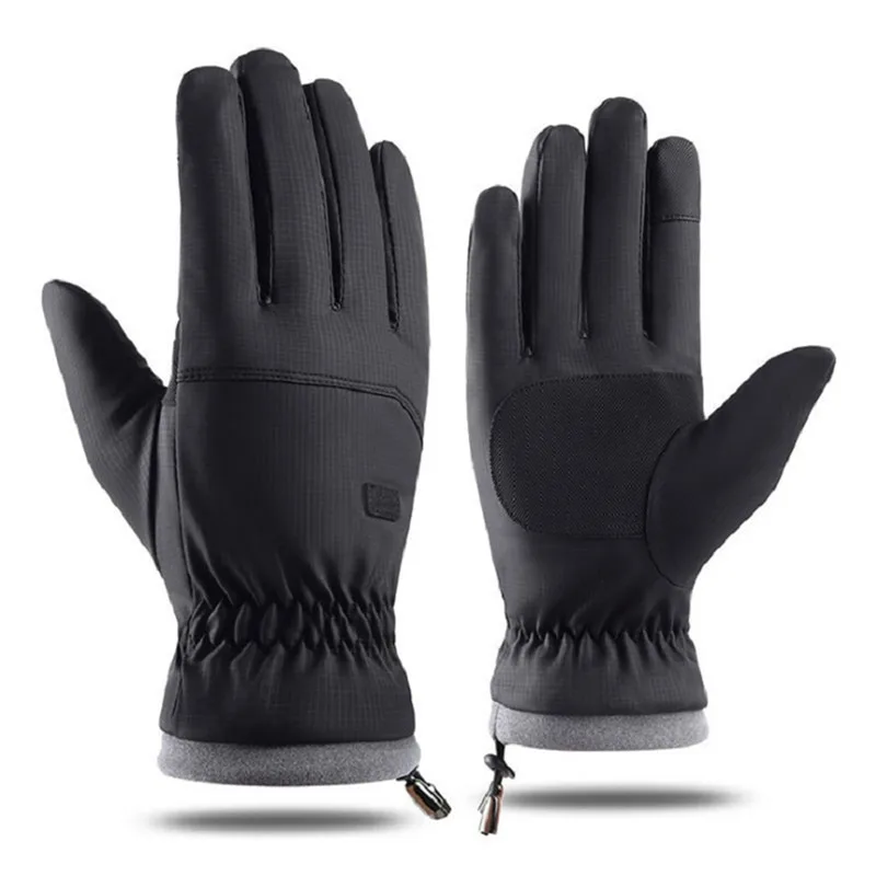 Winter Gloves Grey Thermal Ski Gloves Winter Essentials 2026 Touchscreen Compatible Windproof Waterproof Anti Slip - Image 6