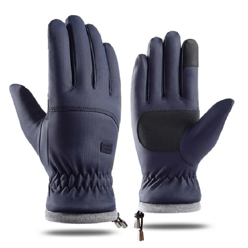 Winter Gloves Grey Thermal Ski Gloves Winter Essentials 2026 Touchscreen Compatible Windproof Waterproof Anti Slip - Image 9