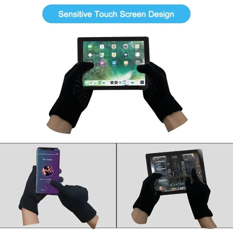 Winter Gloves Thermal Knit Touchscreen Outdoor Running Cycling Driving 2026 Winter Essentials Gift - Image 2