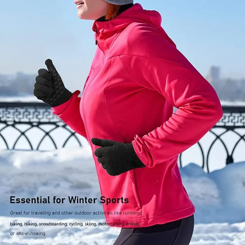 Winter Gloves Thermal Knit Touchscreen Outdoor Running Cycling Driving 2026 Winter Essentials Gift - Image 6