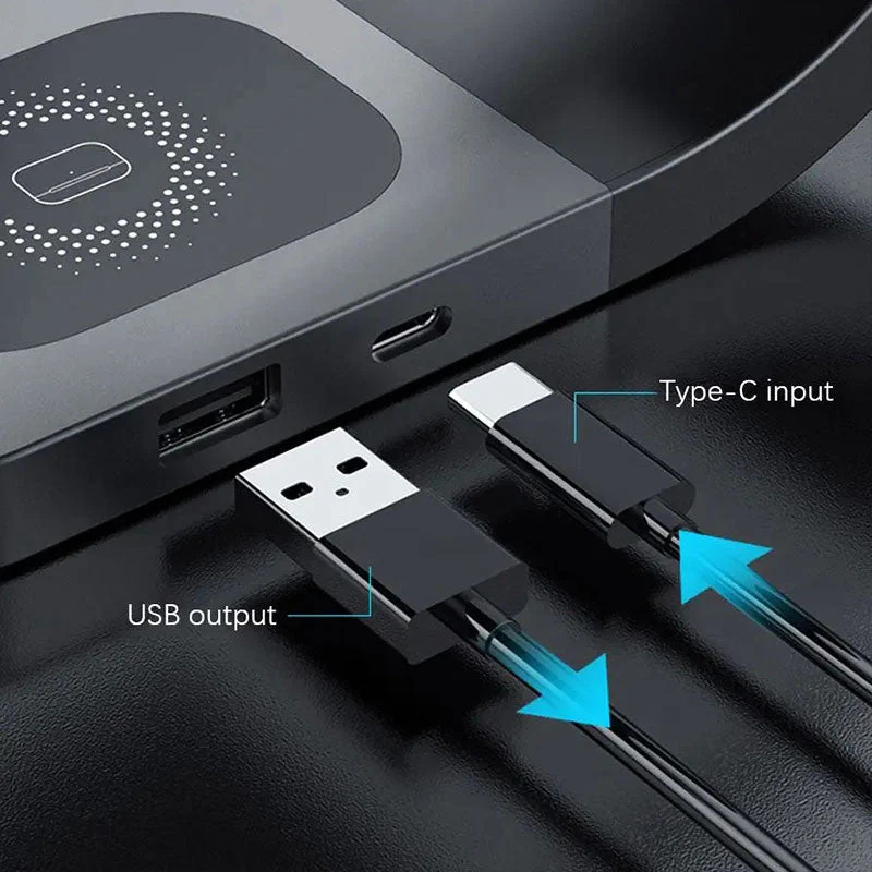 Wireless Charging Station 4 In 1 MagSafe Black Minimalist - Image 8