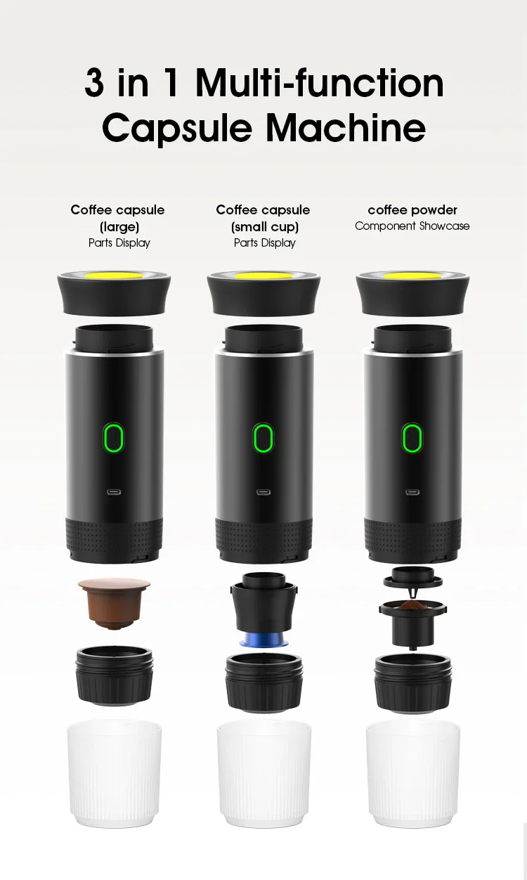 Portable Espresso Machine Wireless 3 In 1 Travel Car Camp - Image 19