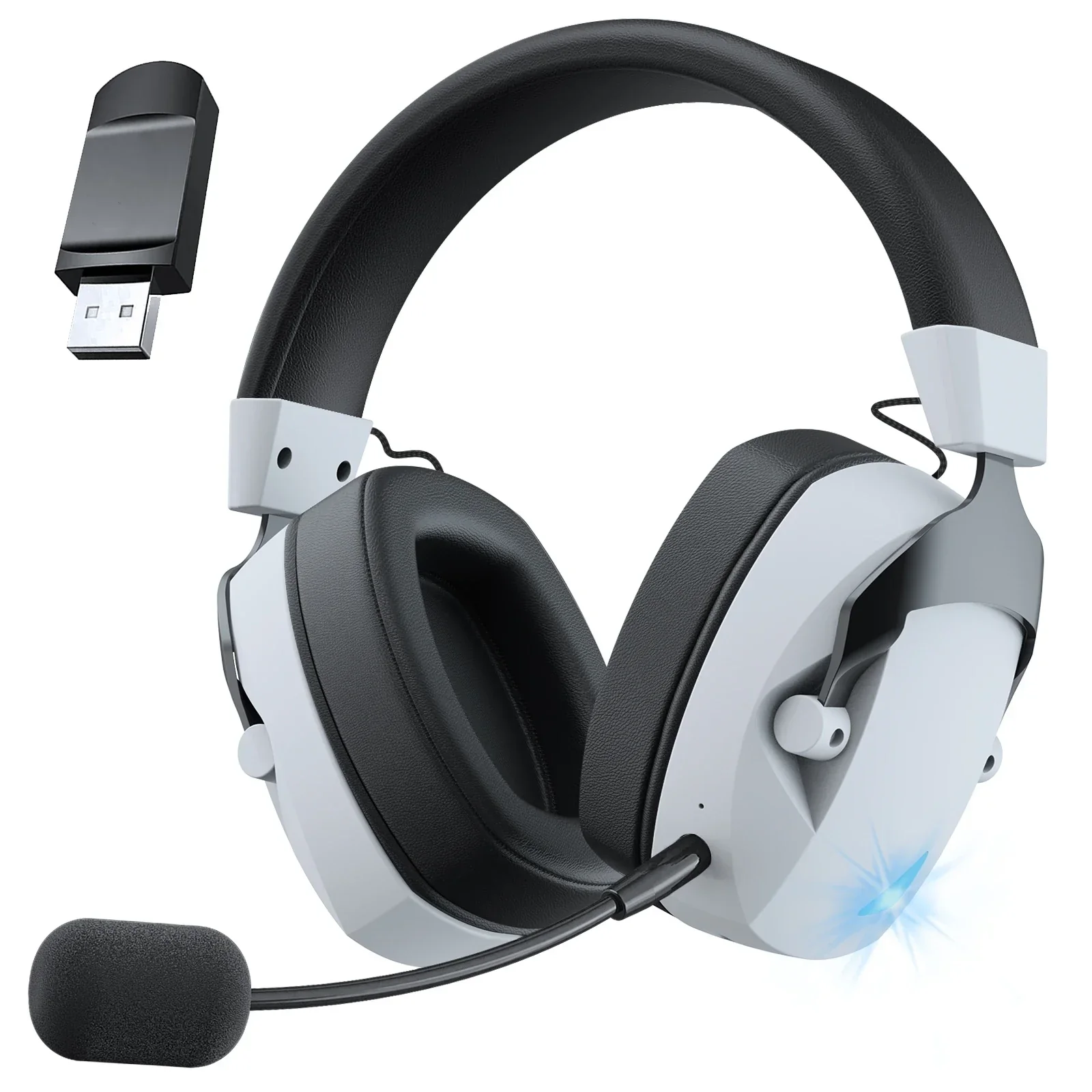 Wireless Gaming Headset Detachable Mic Multi Mode Comfort - Image 12