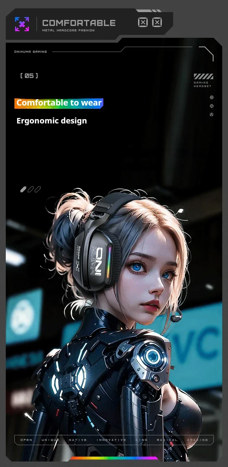 Wireless Gaming Headset Tri Mode Bluetooth Wired Immersive - Image 13