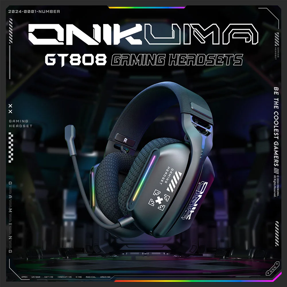 Wireless Gaming Headset Tri Mode Bluetooth Wired Immersive - Image 20
