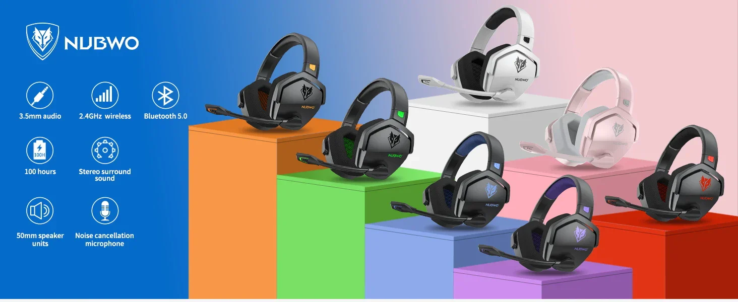 Wireless Gaming Headset With Mic Active Noise Cancellation - Image 8