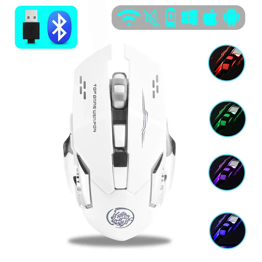 Wireless Gaming Mouse Rechargeable Silent RGB Backlight - Image 12