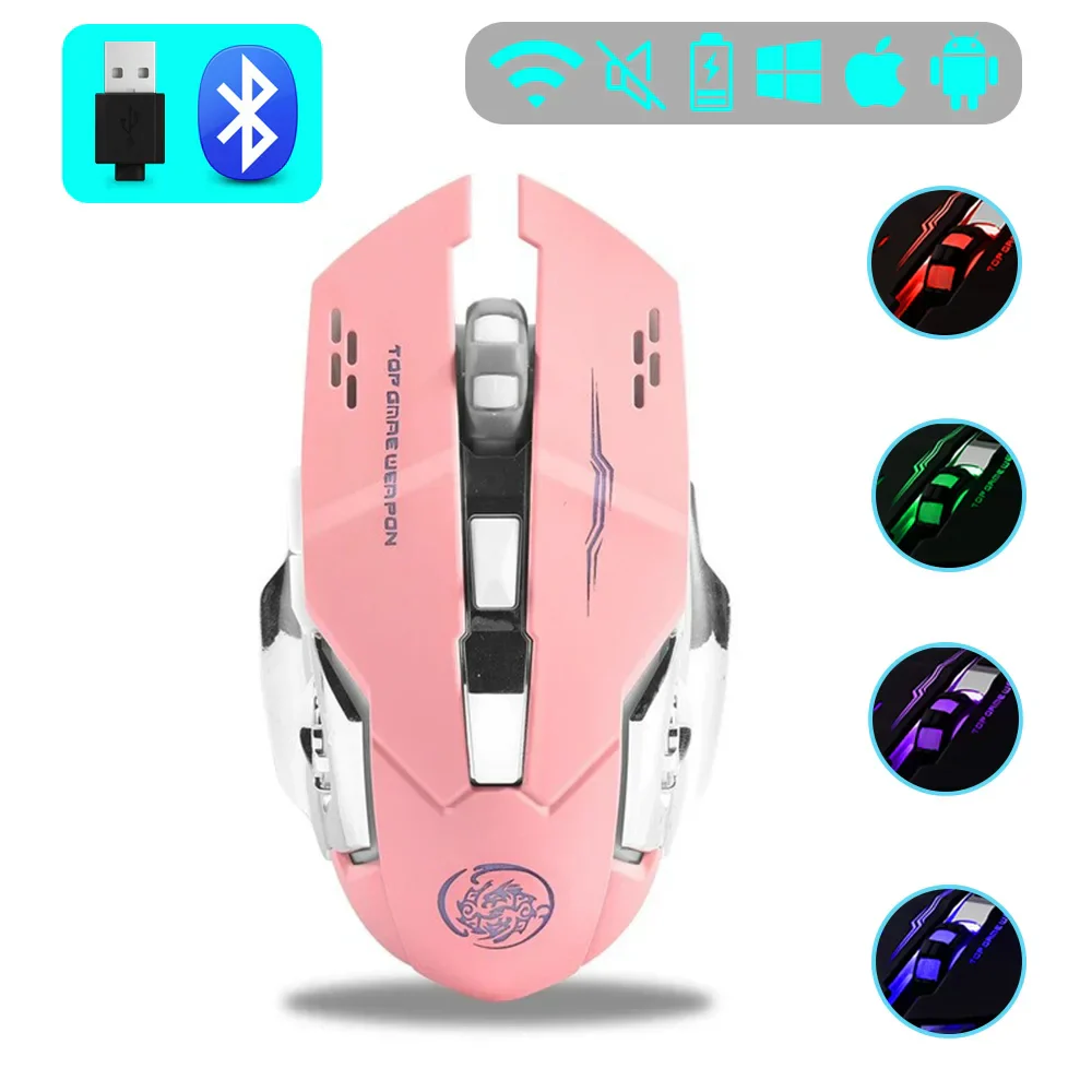Wireless Gaming Mouse Rechargeable Silent RGB Backlight - Image 13