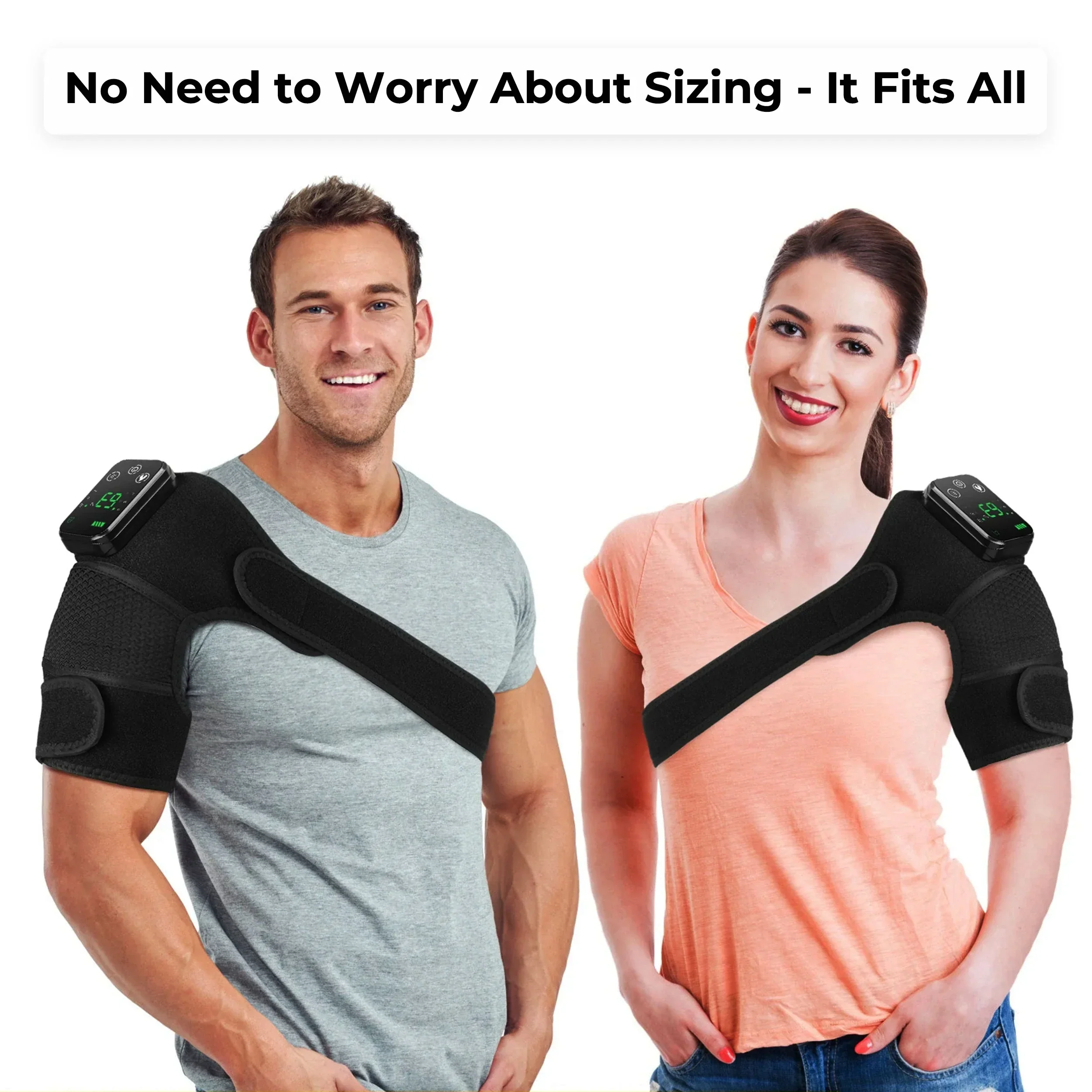 Wireless Heated Massager 3 In 1 Knee Elbow Shoulder - Image 4