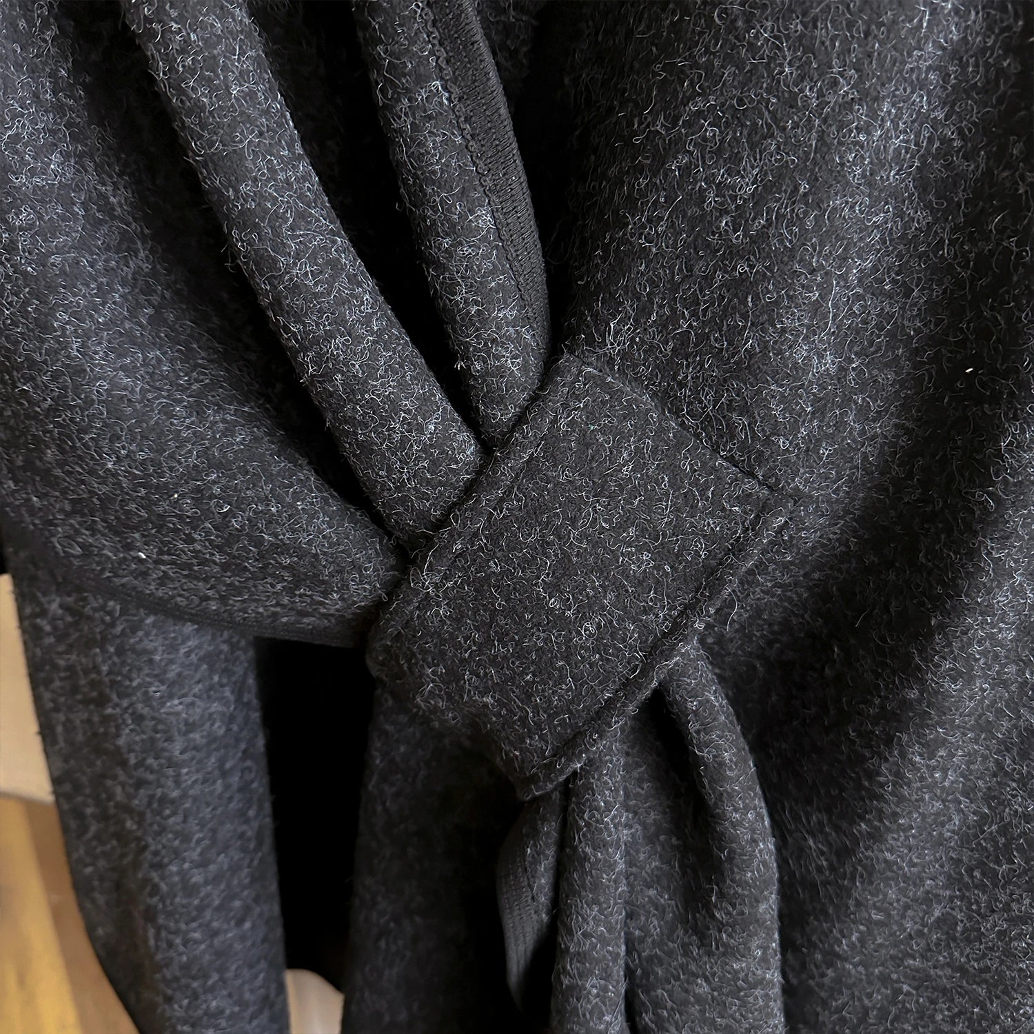 Warm Womens Poncho - Draped Cape Knot, Cashmere Pashmina - Image 12