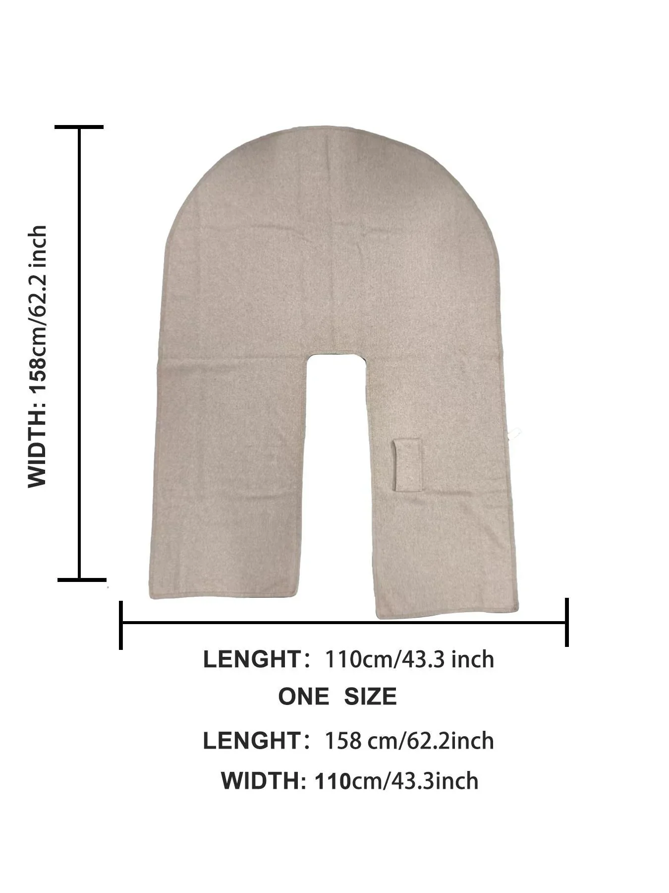 Warm Womens Poncho - Draped Cape Knot, Cashmere Pashmina - Image 18