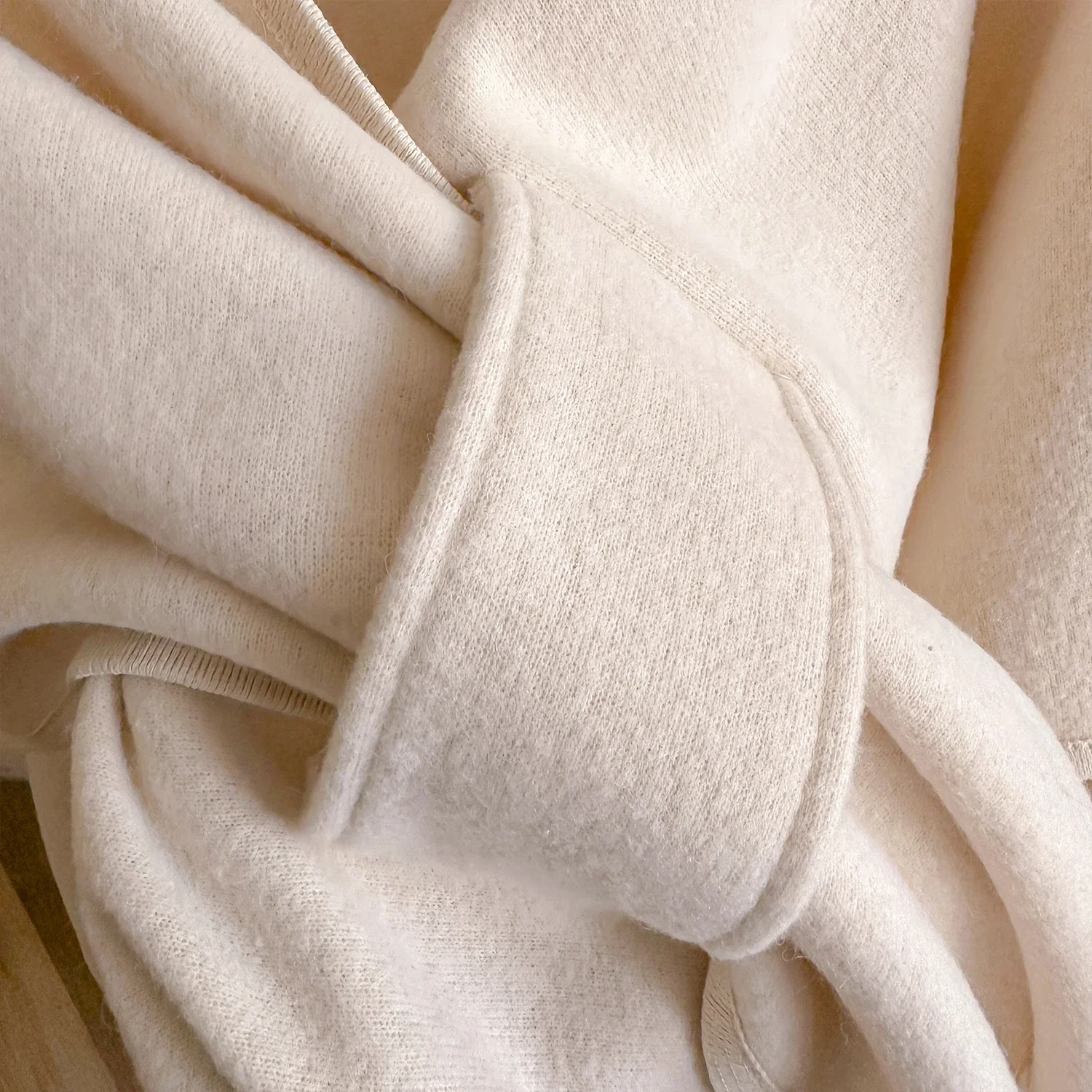 Warm Womens Poncho - Draped Cape Knot, Cashmere Pashmina - Image 8