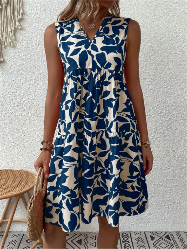 Women's A-Line Floral Maxi Dress, Breathable Cotton Summer Dress for Beach and Garden Parties, Plus Size Available - Image 2