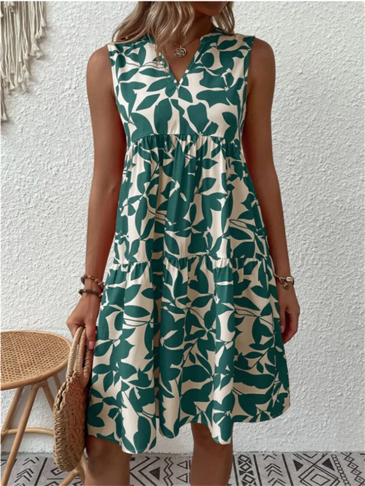 Women's A-Line Floral Maxi Dress, Breathable Cotton Summer Dress for Beach and Garden Parties, Plus Size Available - Image 5