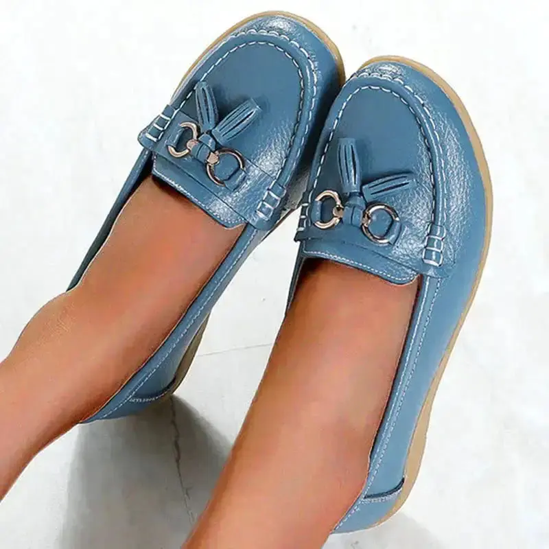 Women's Orthopedic Moccasins, Breathable PU Leather Ladies Moccasin Shoes for Comfort and Support - Image 31