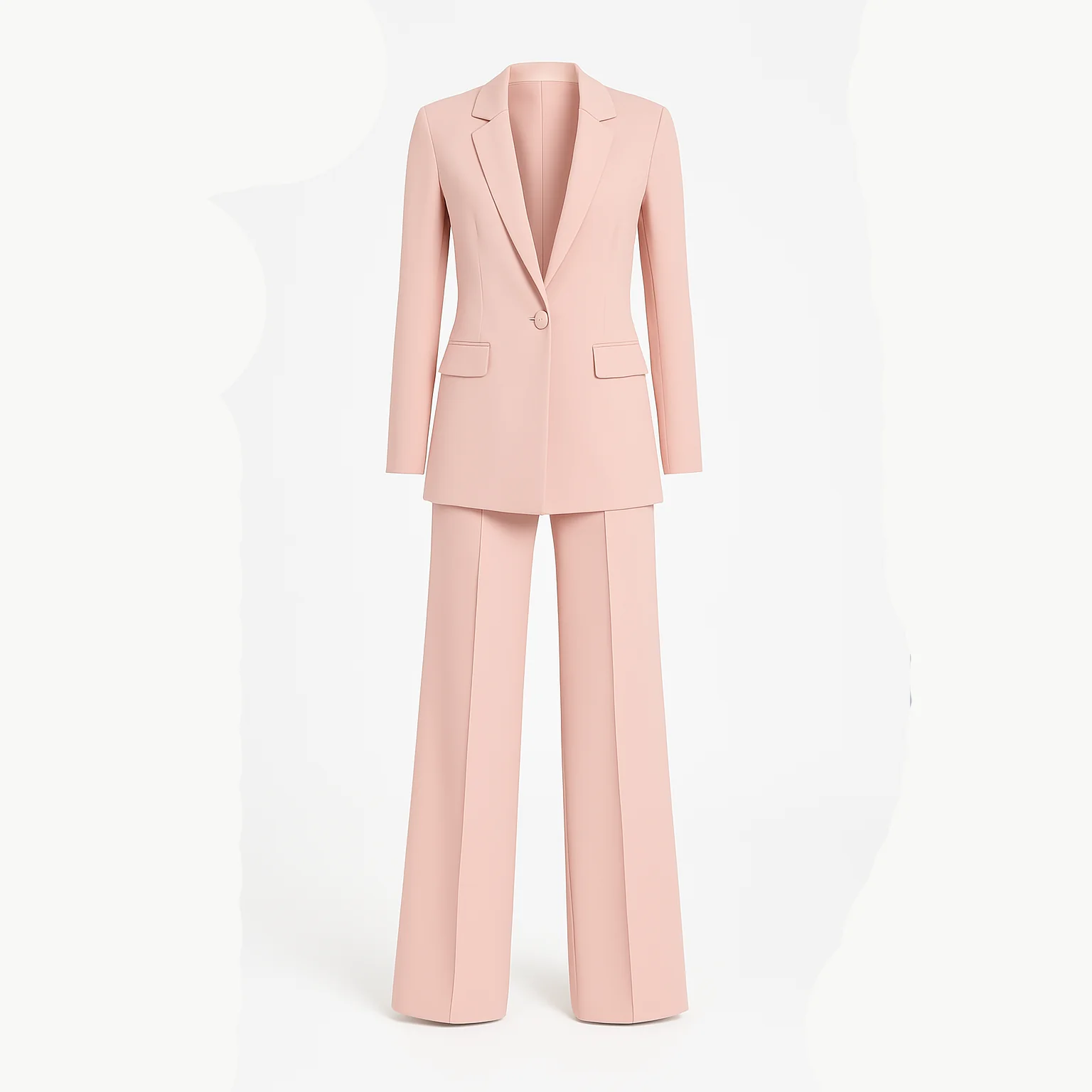 Women's Suit Set Solid Color Healthy Fabric Fit for Spring & Autumn - Image 3