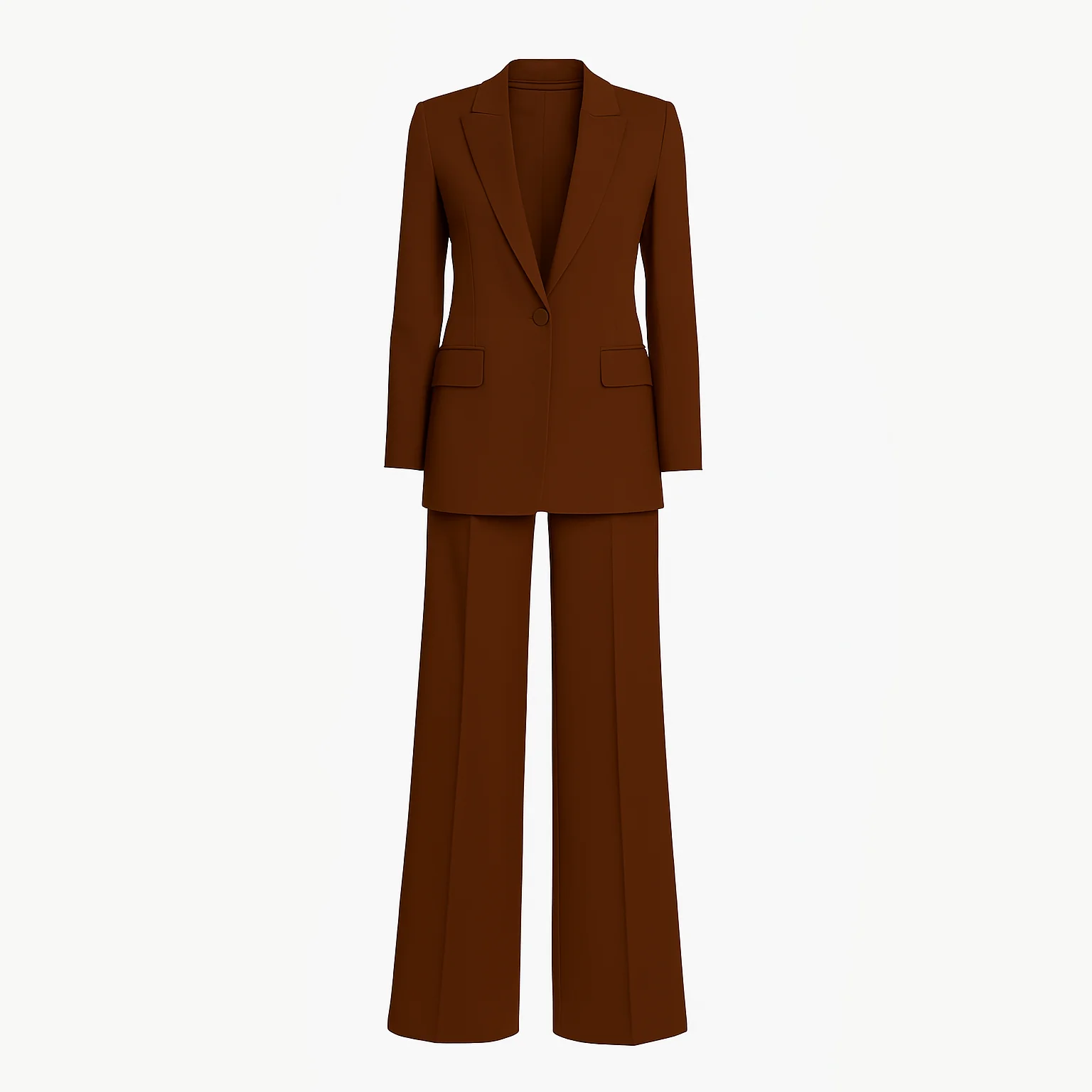 Women's Suit Set Solid Color Healthy Fabric Fit for Spring & Autumn - Image 4