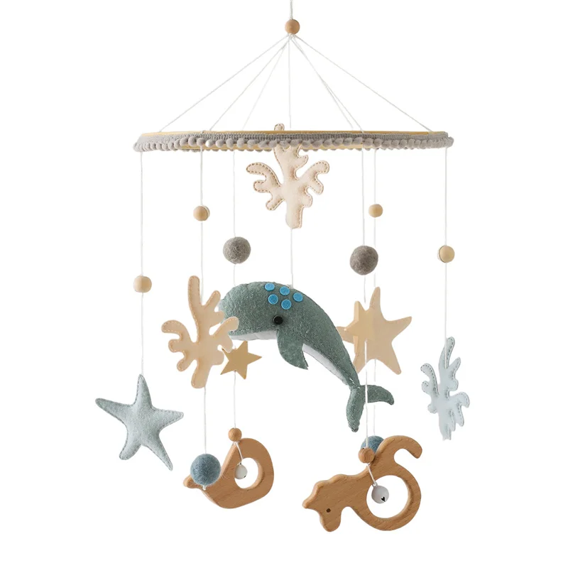 Wooden Baby Mobile Natural Wood Newborn Crib Mobile 0-12 Months Nursery Decor Newborn Gift 2025 Soothing Music - Image 14