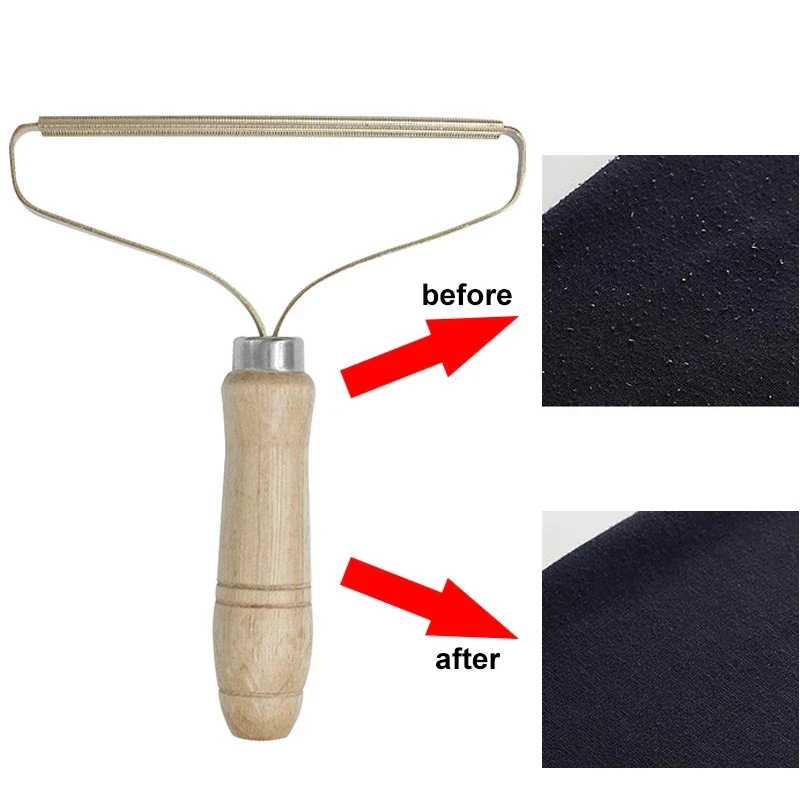 Wooden Brush Portable Lint Remover Pet Hair Cleaning Tool - Image 7