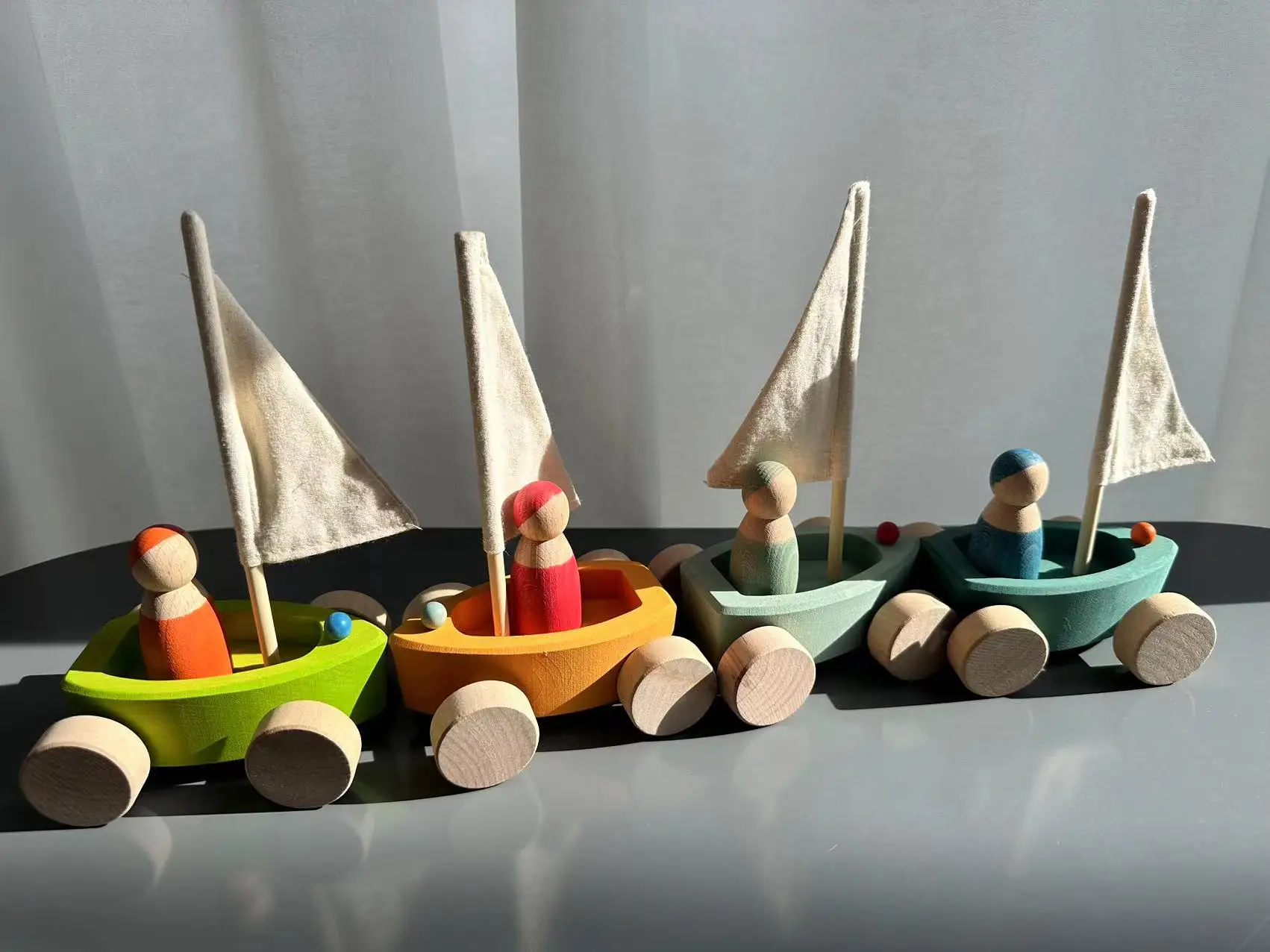 Wooden Building Blocks Pastel Nordic Stacking Play Set Fall 2025 Eco Friendly Imaginative Play Gift - Image 7
