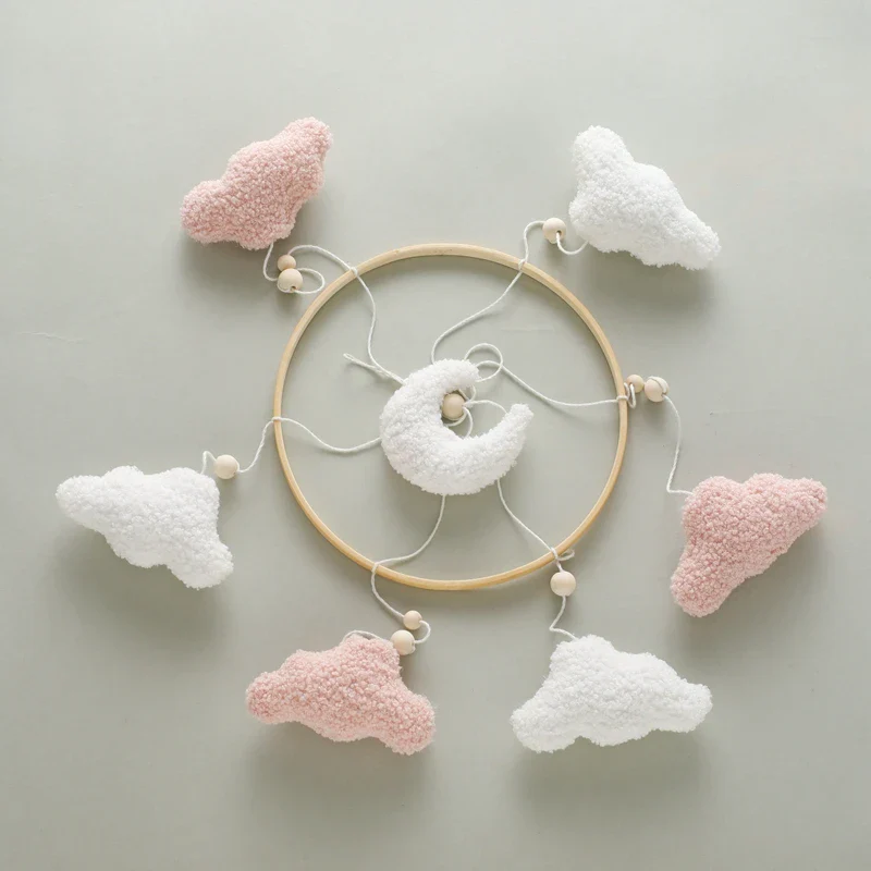 Wooden Crib Mobile Felt Bear Musical Newborn Sensory Toys - Image 31