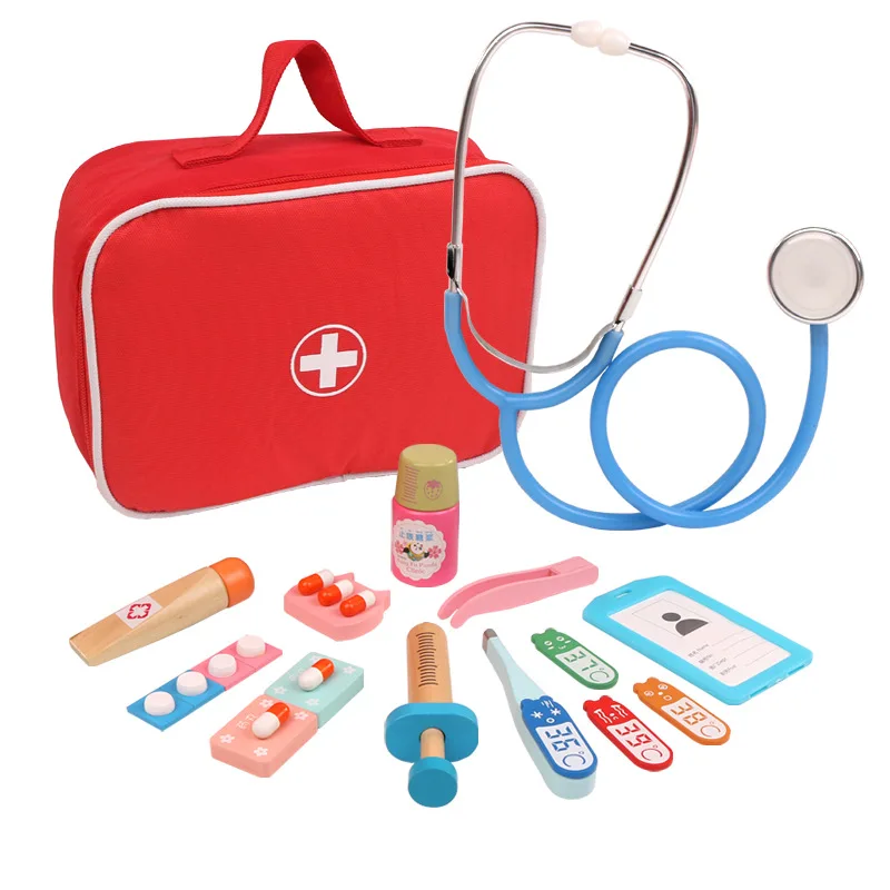 Wooden Doctor Playset - Educational Medical Toy for Kids, Imaginative Role-Playing Fun - Image 2