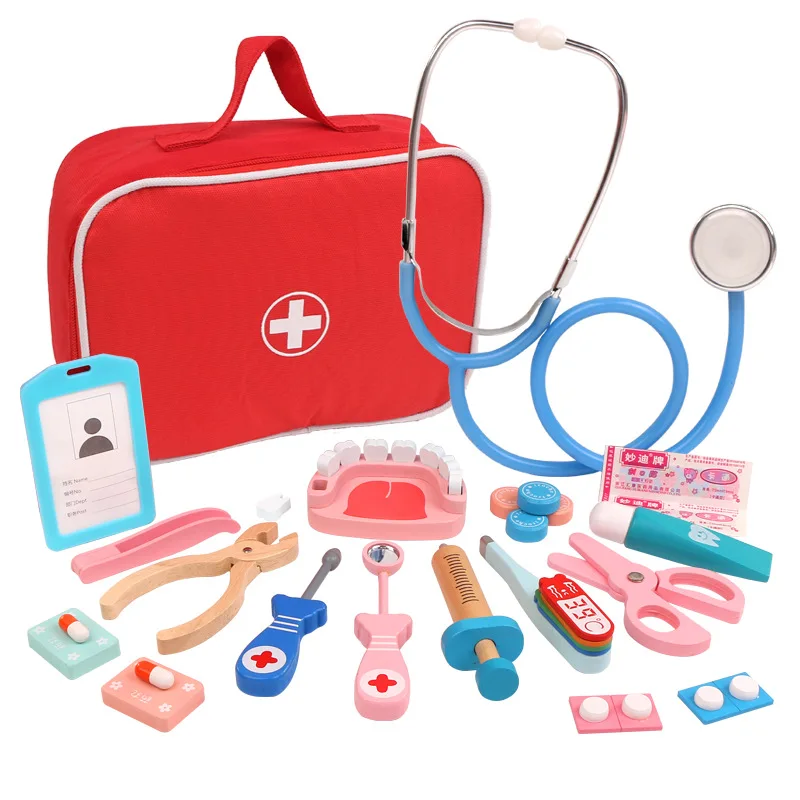 Wooden Doctor Playset - Educational Medical Toy for Kids, Imaginative Role-Playing Fun - Image 9