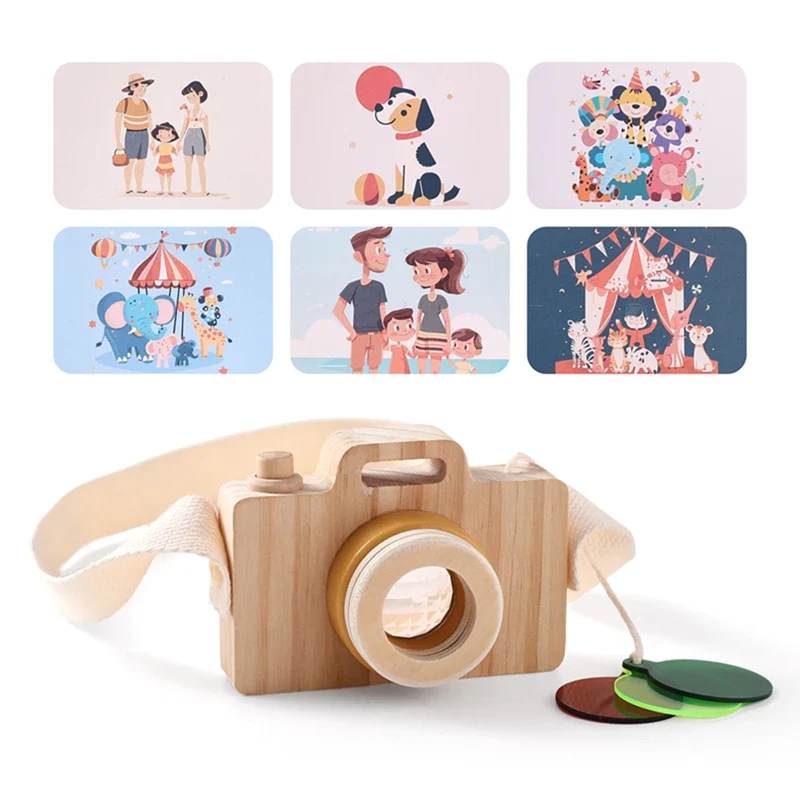 Wooden Montessori Camera Toy for Kids, BPA Free, Lightweight, Sensory Play Gift for Toddlers and Young Children - Image 6