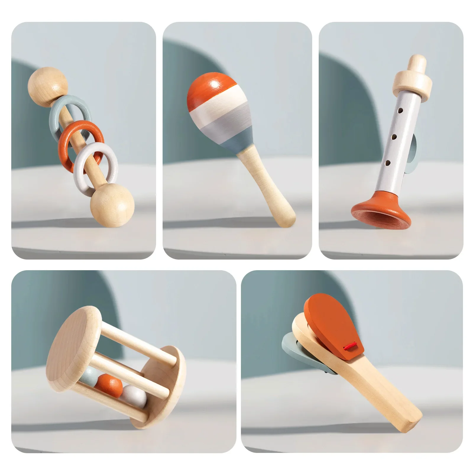 Wooden Montessori Musical Instrument Set for Toddlers - Professionally Tuned Xylophone, Maracas & More - Educational Gift for Preschool Kids - Image 5