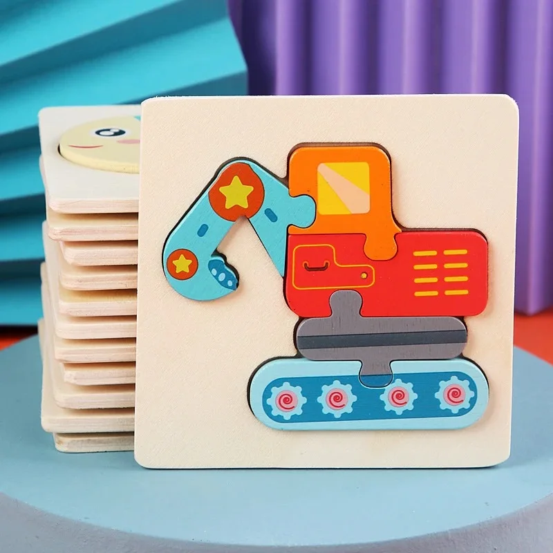 Wooden Puzzle Montessori Animals Educational Toy for Kids - Image 3