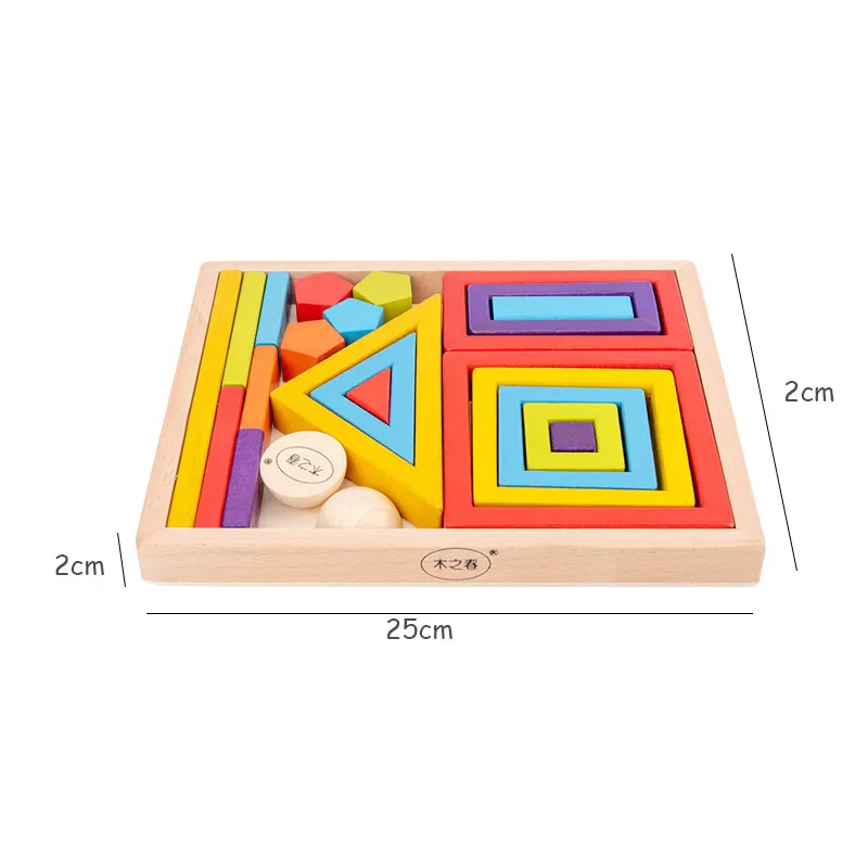 Wooden Rainbow Blocks Montessori Stacking Toys Wood Building Blocks Back to School 2025 Educational STEM Gift - Image 33