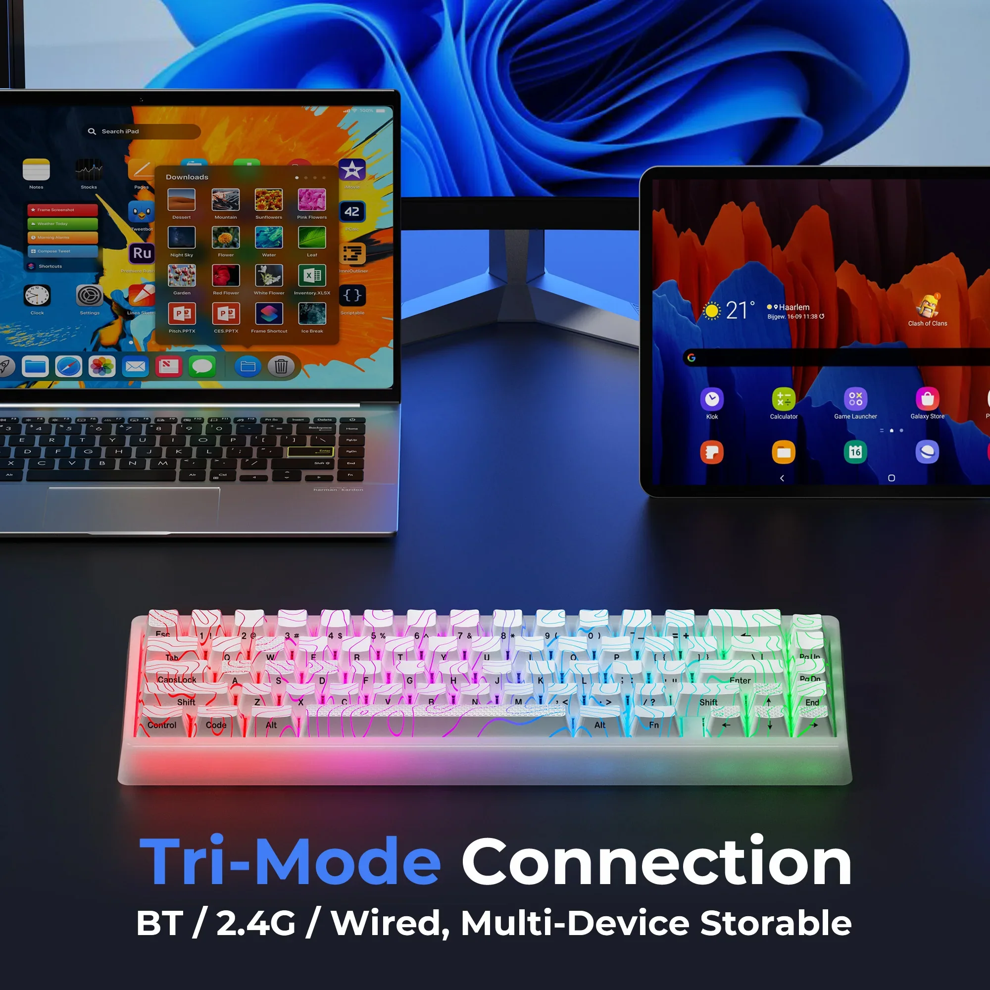 Mechanical Keyboard M67 67 Key Gasket Hot Swappable RGB - Image 6