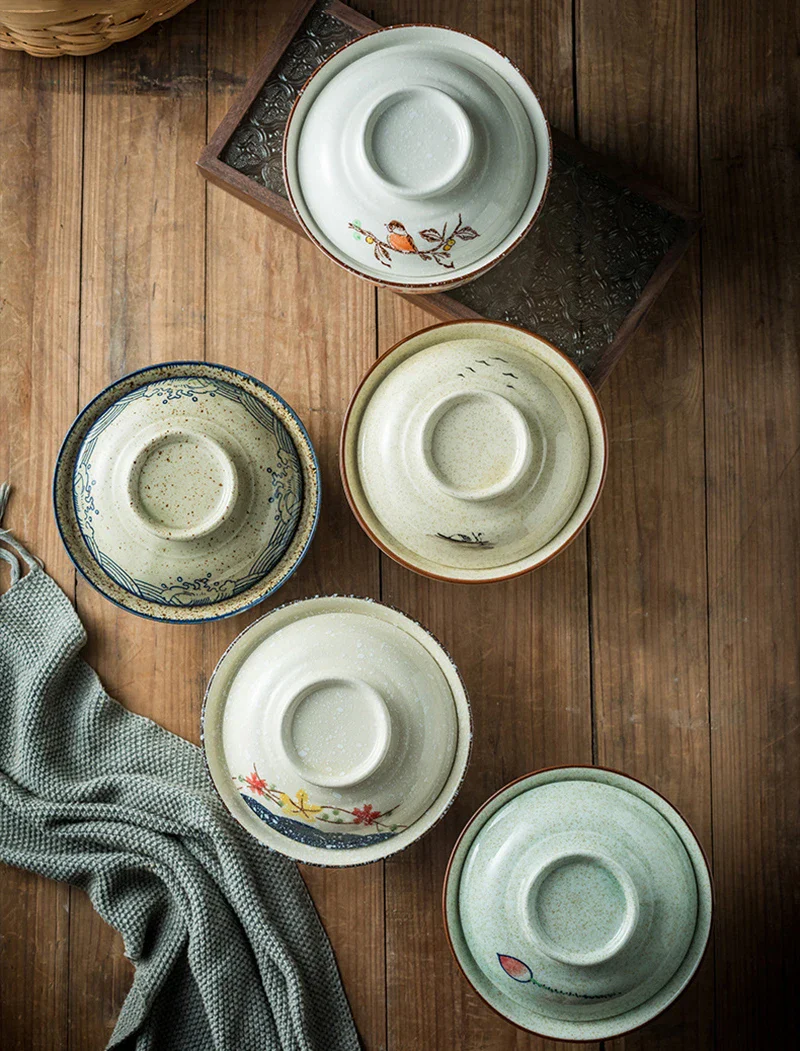 Instant Ramen Bowl With Lid Porcelain Large Capacity - Image 14