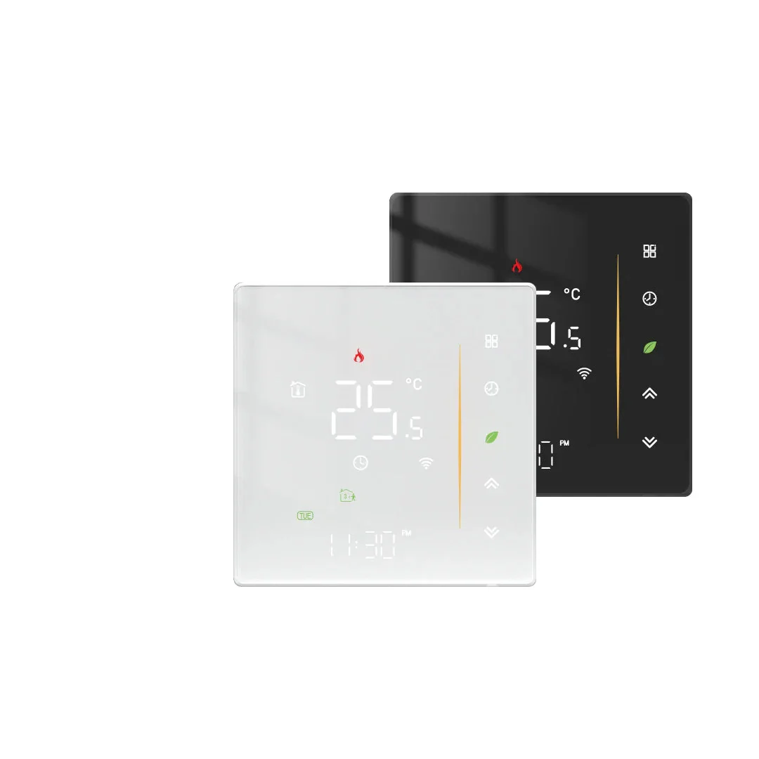 ZigBee Thermostat Wall Mounted Glass Panel Hub Compatible Fall 2025 Energy Saving
